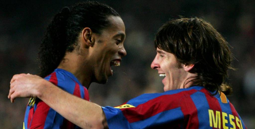 Ronaldinho contó la primera vez que vio jugar a Messi