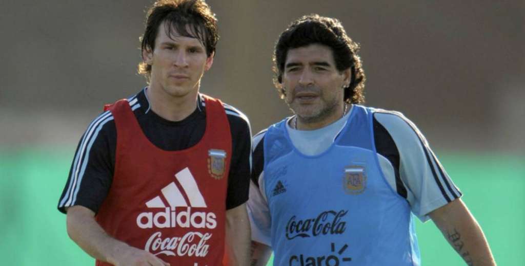 La tarde en la que Maradona le enseñó a patear tiros libres a Messi