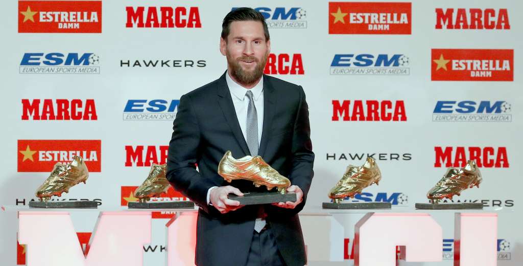 Messi recibió su quinta Bota de Oro: "El Barcelona es el mejor"
