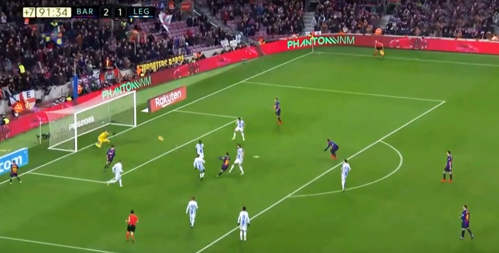 La descomunal jugada de Busquets, Messi y Jordi Alba que terminó en el gol de Messi