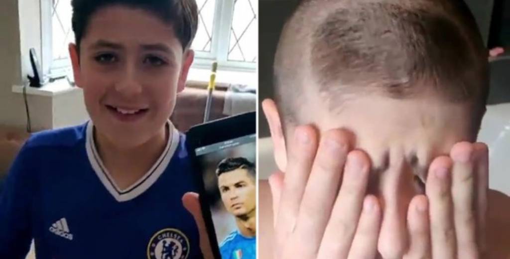 Le pidió a su papá que le haga el peinado Ronaldo, pero él le dejó una lección