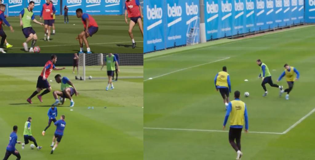 Barcelona publicó un video de Messi humillando a sus compañeros