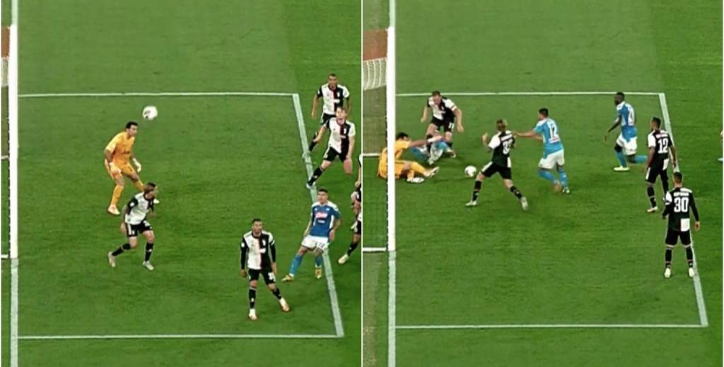 Una locura: minuto 93 de la final de Copa Italia y Buffon hace esta atajada