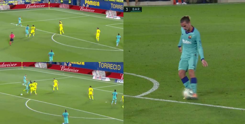 GOLAZAZO: Messi le dio un pase de taco y Griezmann la picó por arriba