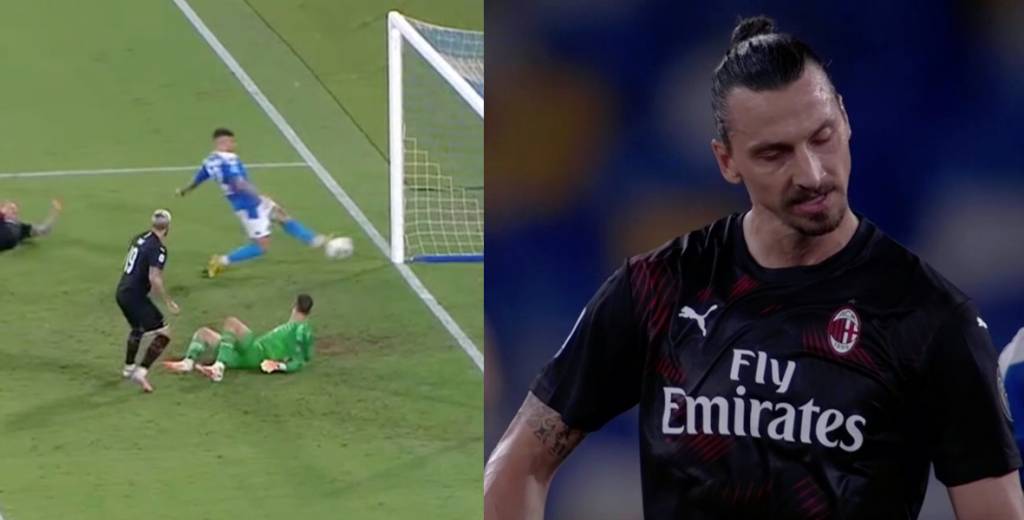 El Napoli le empató con todo al Milan y Zlatan explotó de furia