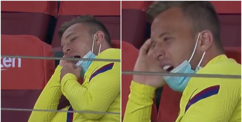 Esto es el Barcelona hoy: Arthur se durmió en pleno partido...