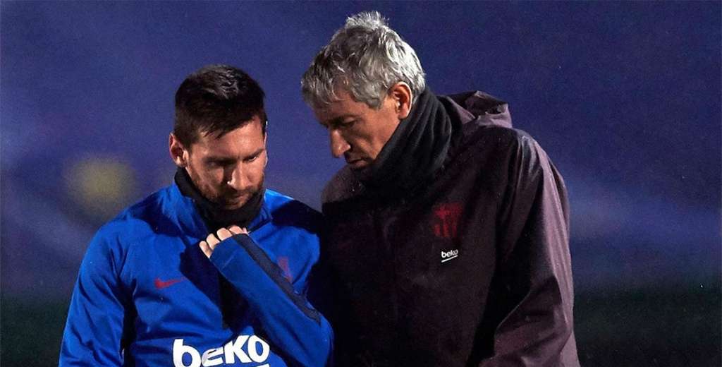 Lionel Messi se cruzó con Quique Setién en el vestuario y una frase brutal