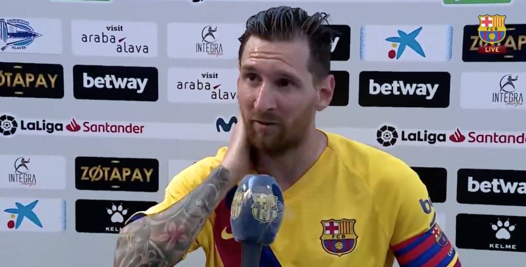 Terminó el partido y Messi dijo: "No hay nada que decir de eso..."