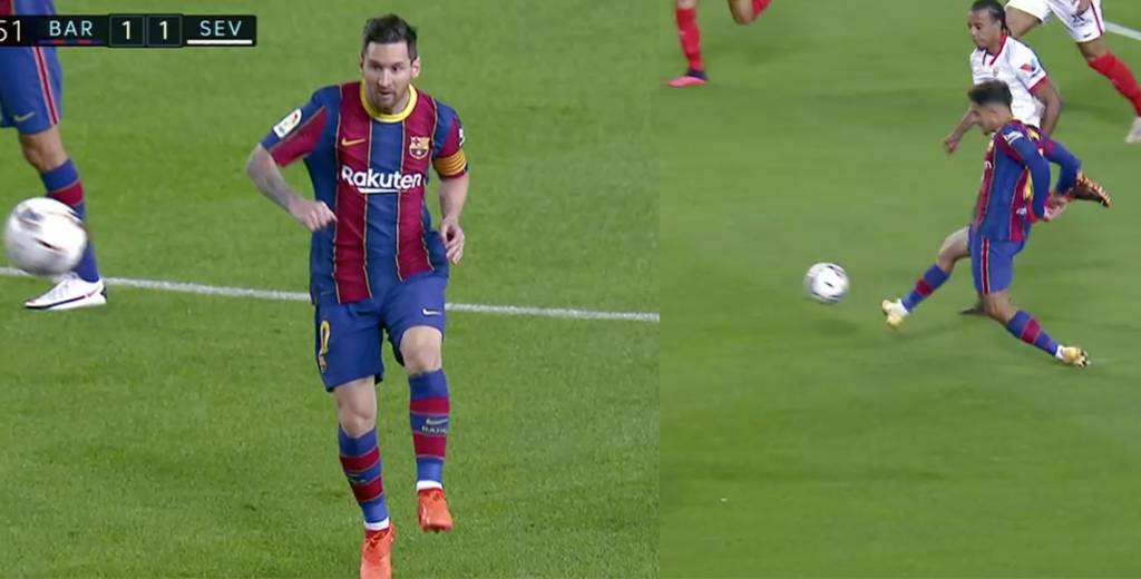 El pase mágico de Messi para que Coutinho haga el gol del Barcelona