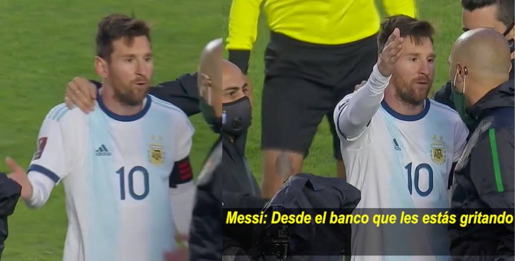 Les gritó "Se comieron seis" y Messi lo encaró mal 
