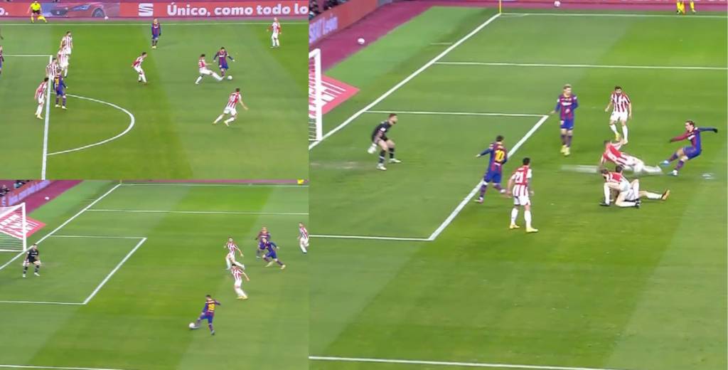 Messi puso un pase brutal y Griezmann anotó un golazo