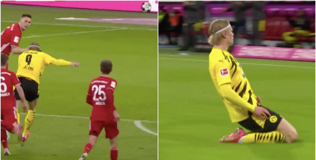 Haaland es un androide: un minuto ante Bayern y golazo brutal