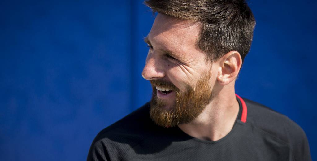 Messi afeitado parece de 25 años