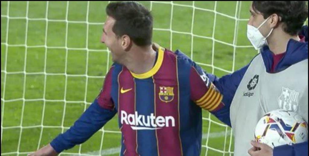 El alcanzapelotas que festejó el gol con Messi