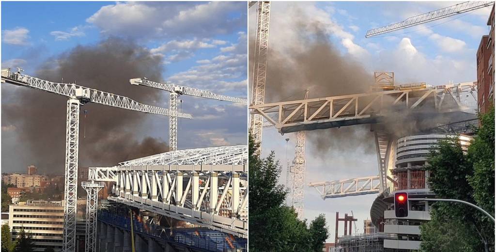 Incendio interno en el Santiago Bernabéu del Real Madrid
