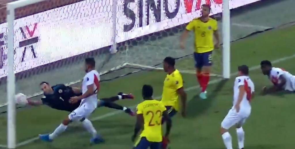 Perú le ganó a Colombia 2-1 con gol en contra de Yerry Mina