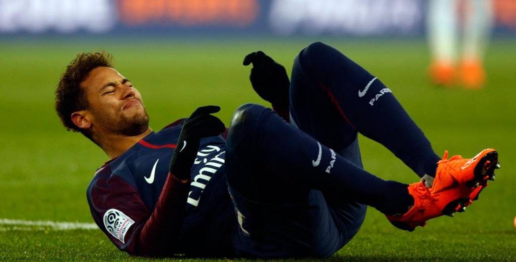 La lesión que ocultó Neymar