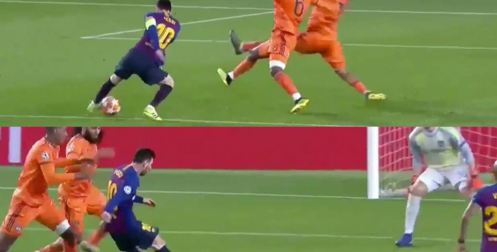El golazo descomunal de Messi donde dejó tirado a dos defensas y al portero
