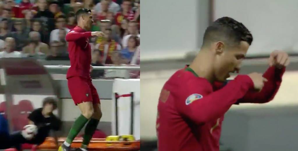 Iban media hora, Cristiano Ronaldo sintió un fuerte dolor y pidió el cambio