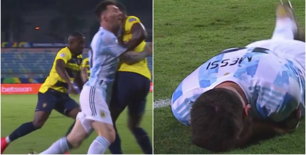 Messi quedó devastado: Estupiñán fue directo con el hombro