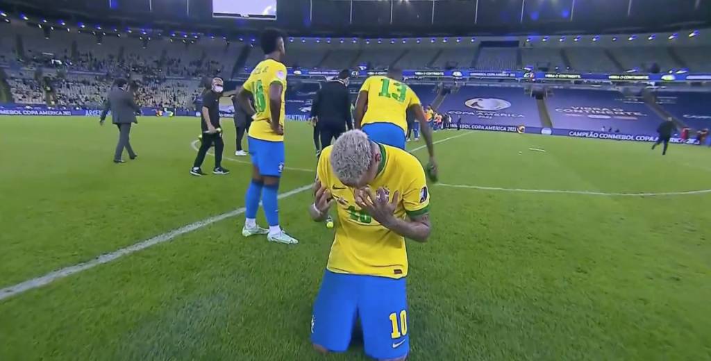 Neymar devastado: se largó a llorar en el suelo del Maracaná