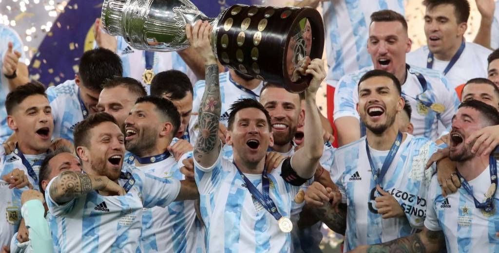 Messi le dedicó la Copa América a Maradona y se emocionó