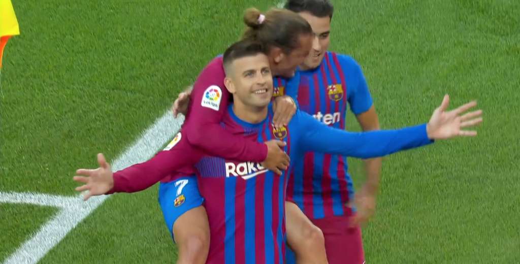 Piqué metió el primer gol del Barcelona sin Messi