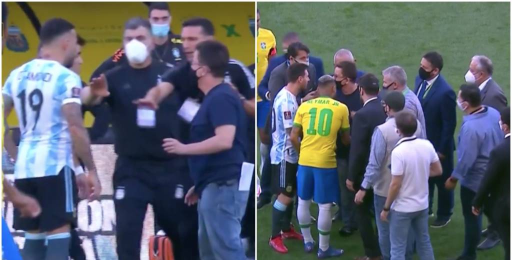Escándalo histórico: se suspende Argentina - Brasil a los cuatro minutos