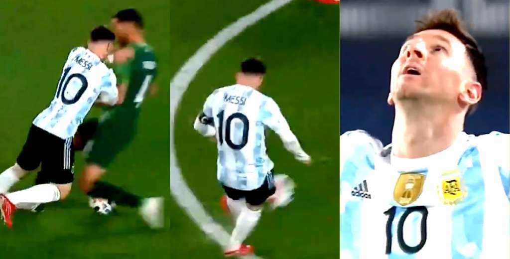 Messi apareció y le metió un golazo a Bolivia