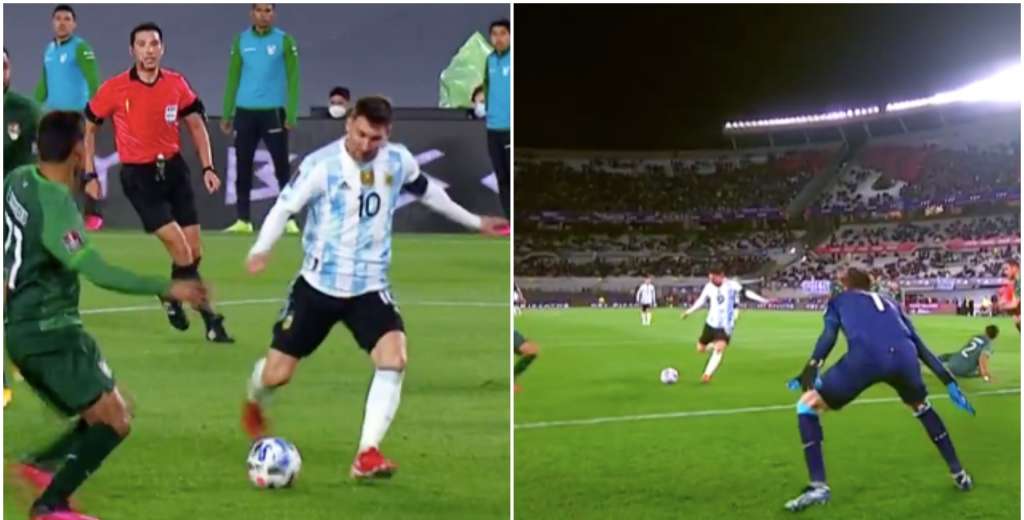 Messi es imparable: nadie pudo frenarlo y definió casi abajo del arco