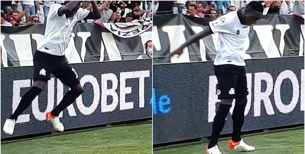 Gyasi se burló de la Juventus: un golazo y el festejo de Cristiano