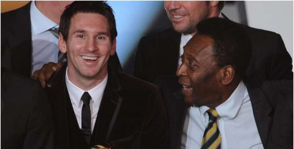 Gesto de grandeza: Pelé felicitó a Messi tras superar su récord 