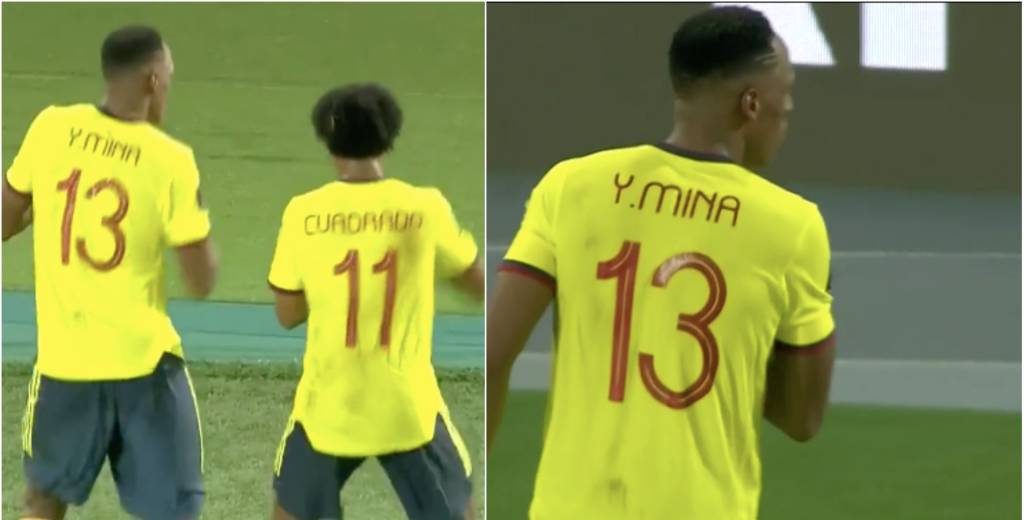 Mientras el VAR anulaba el gol, Yerry Mina no dejaba de bailar