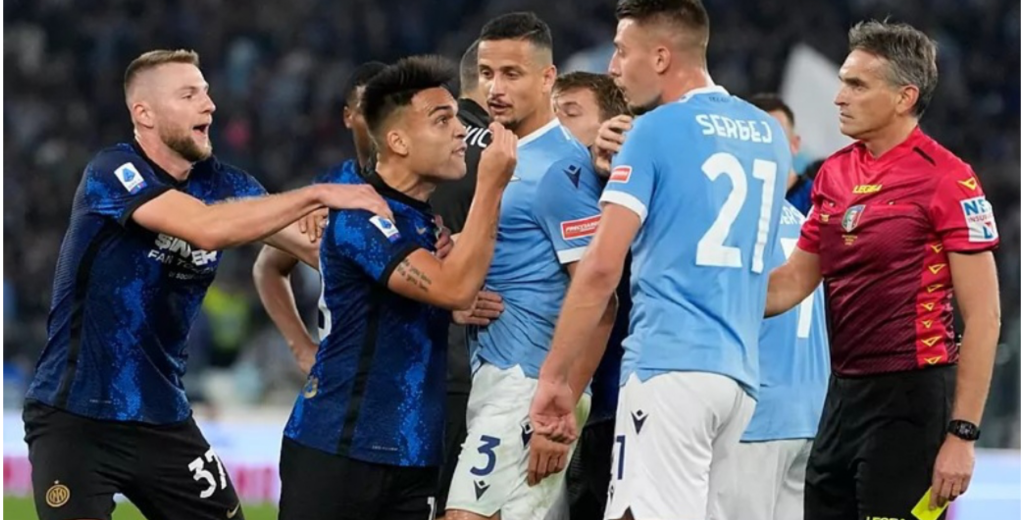 Polémico Lazio vs Inter : Los jugadores terminaron a los manotazos