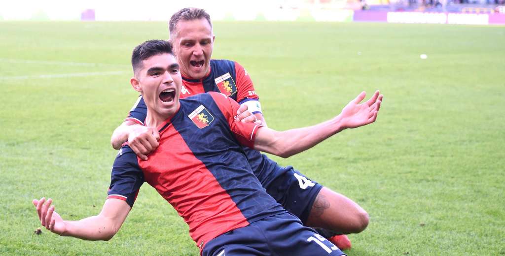 Johan Vásquez jugó su primer partido de titular y salvó al Genoa de la derrota