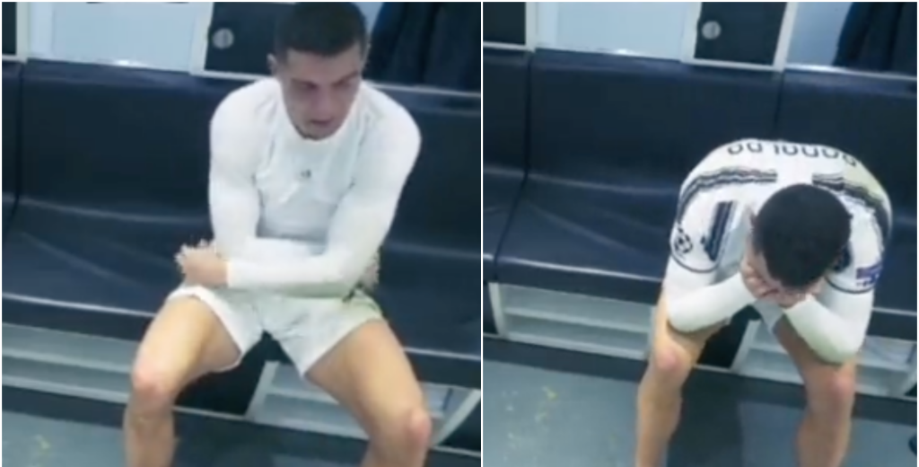 Es un animal: Cristiano llorando y desesperado en el vestuario de Juventus
