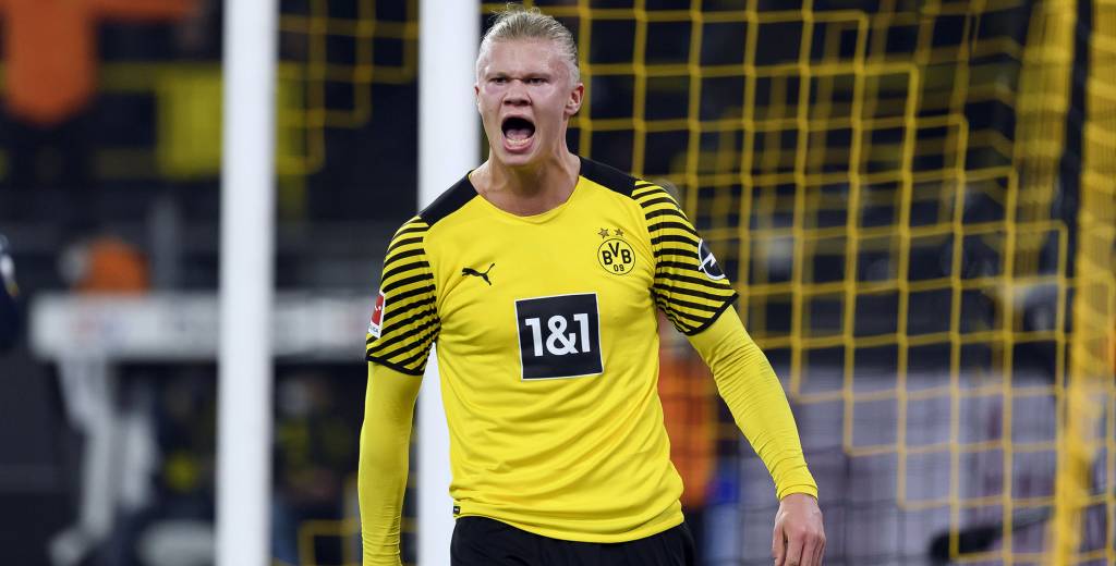 Haaland se cansó y explotó contra el Dortmund en vivo