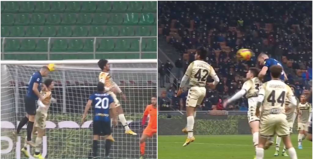 Una bestia total: minuto 90 y Dzeko salva al Inter con un golazo de cabeza