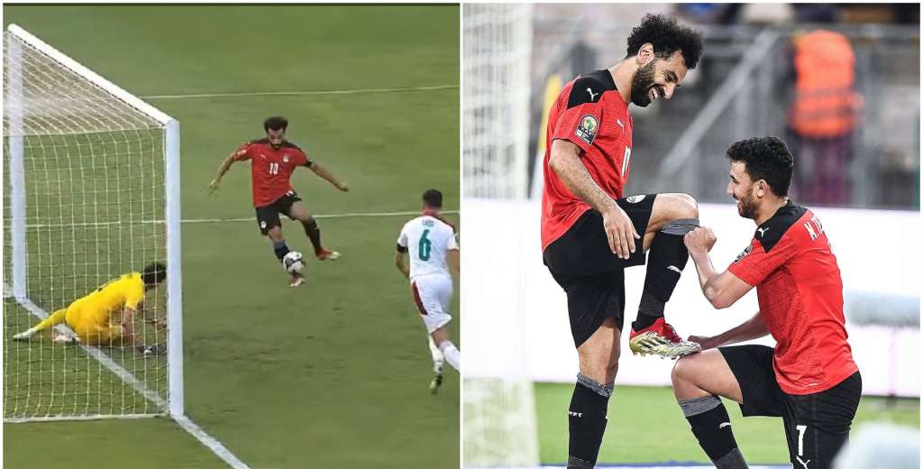 Descomunal actuación de Salah: gol y asistencia del Faraón