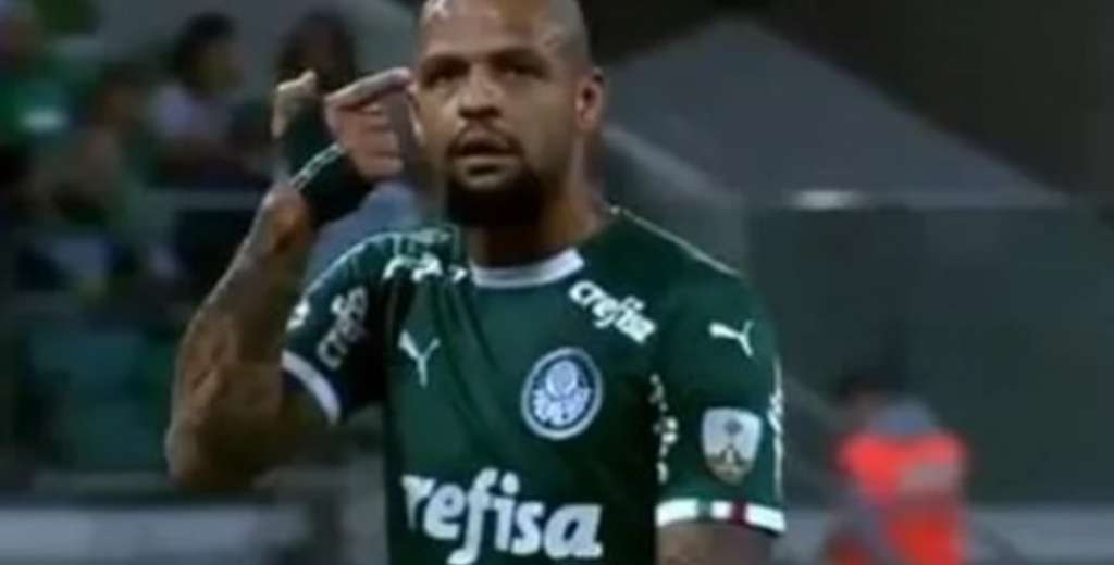 El gesto de Felipe Melo que enfureció a los hinchas del Palmeiras