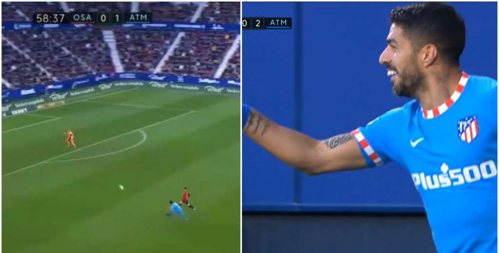 Impresionante gol de Suárez: casi de mitad de cancha metió este zapatazo 