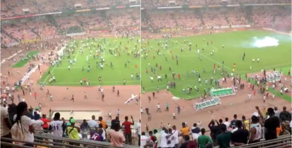 Explotó todo: Nigeria quedó afuera y la hinchada entró a pegarle al plantel