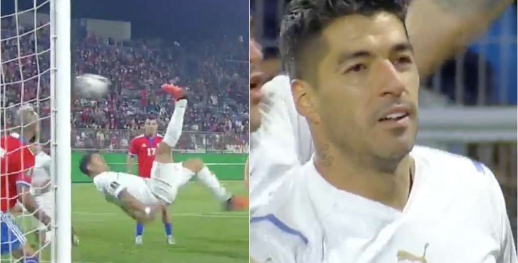 Suárez y un gol de chilena espectacular: Chile afuera de Qatar 2022