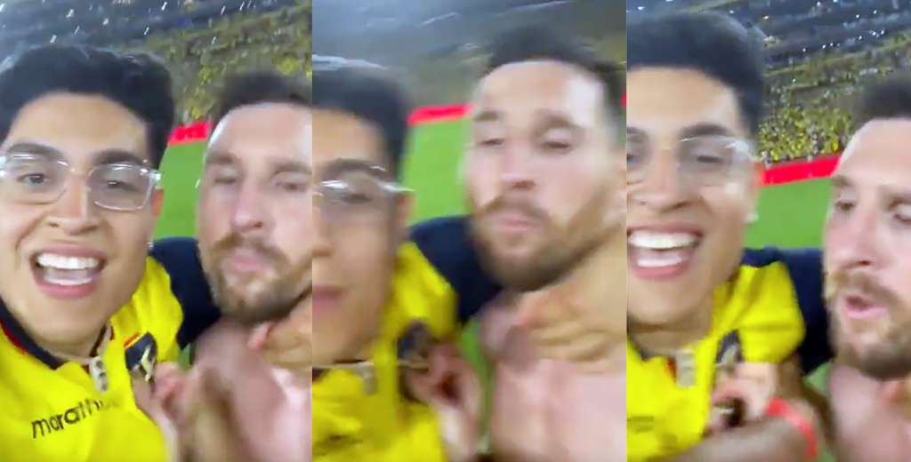 El video del hincha que quiso una foto con Messi y terminó mal