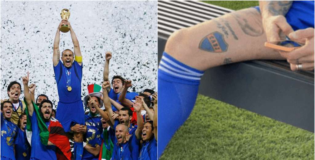 Salió campeón del mundo con Italia y tiene tatuado el escudo de Boca