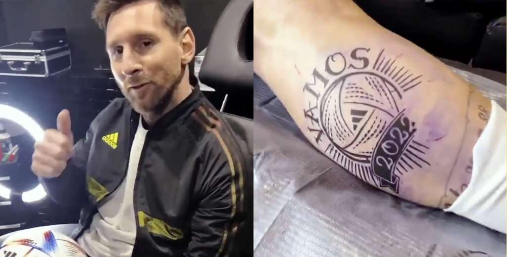 El "nuevo tatuaje" que se hizo Messi por el Mundial 