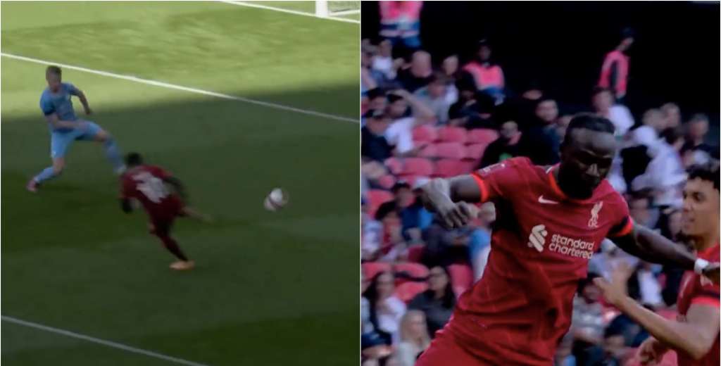 Esto es un baile total: el golazo de volea de Mané al Manchester City