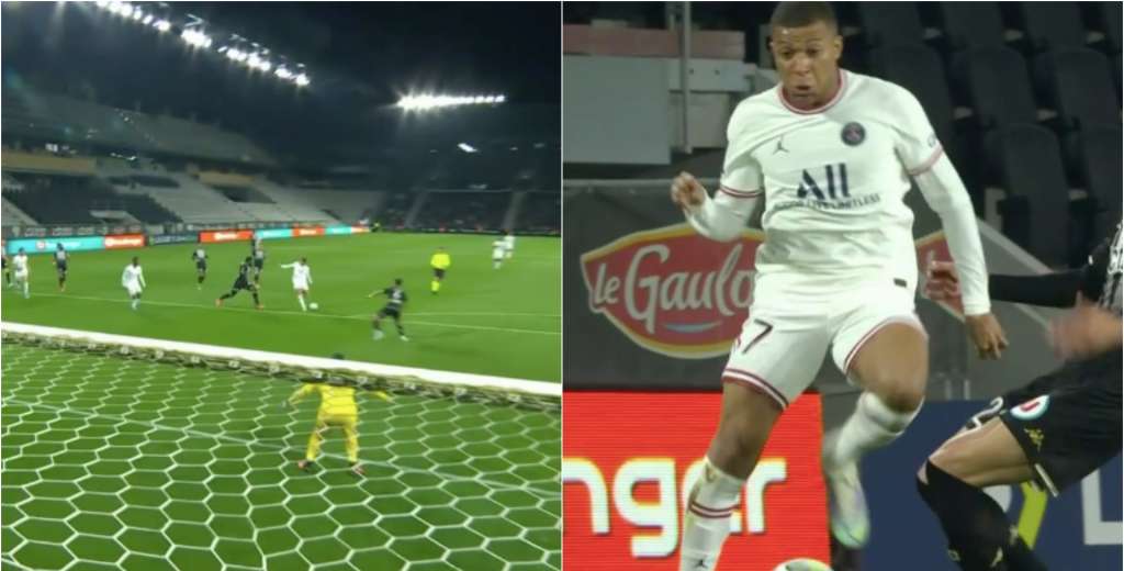 Como si fuera fácil: el tremendo gol que metió Mbappé contra Angers