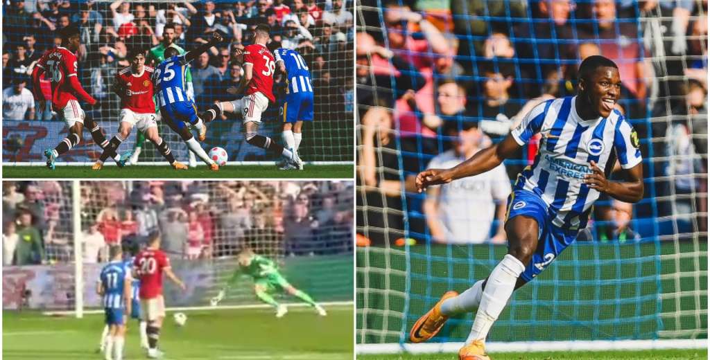 Dura cachetada para el United: brutal misil de Caicedo y el Brighton gana 1-0