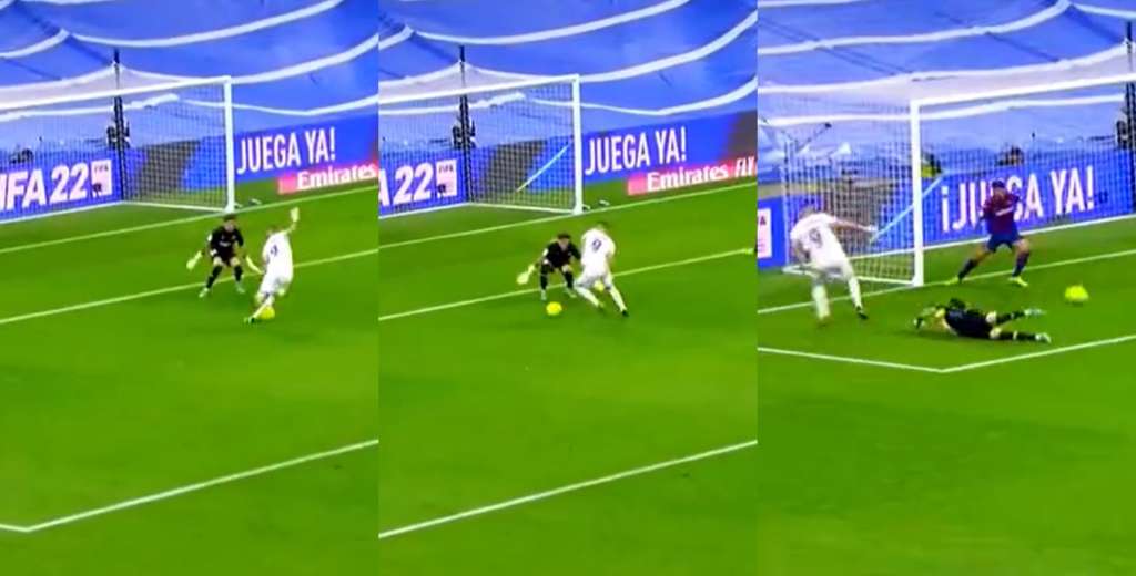 Benzema humilló al portero como Ronaldo Nazário y asistió a Vinicius